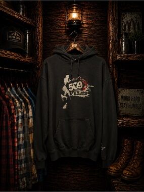 509 Films Factory Snowmobile Rider EUC Hoody XLarge Black